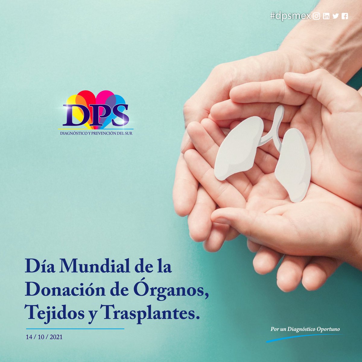 DPS_MEX's tweet photo. Conviértete en la diferencia, donar salva vidas.

#dpsmex #Octubre2021 #14Octubre #DonarSalvaVidas #donaciondeorganos #Donación https://t.co/OA2Ess6xe8