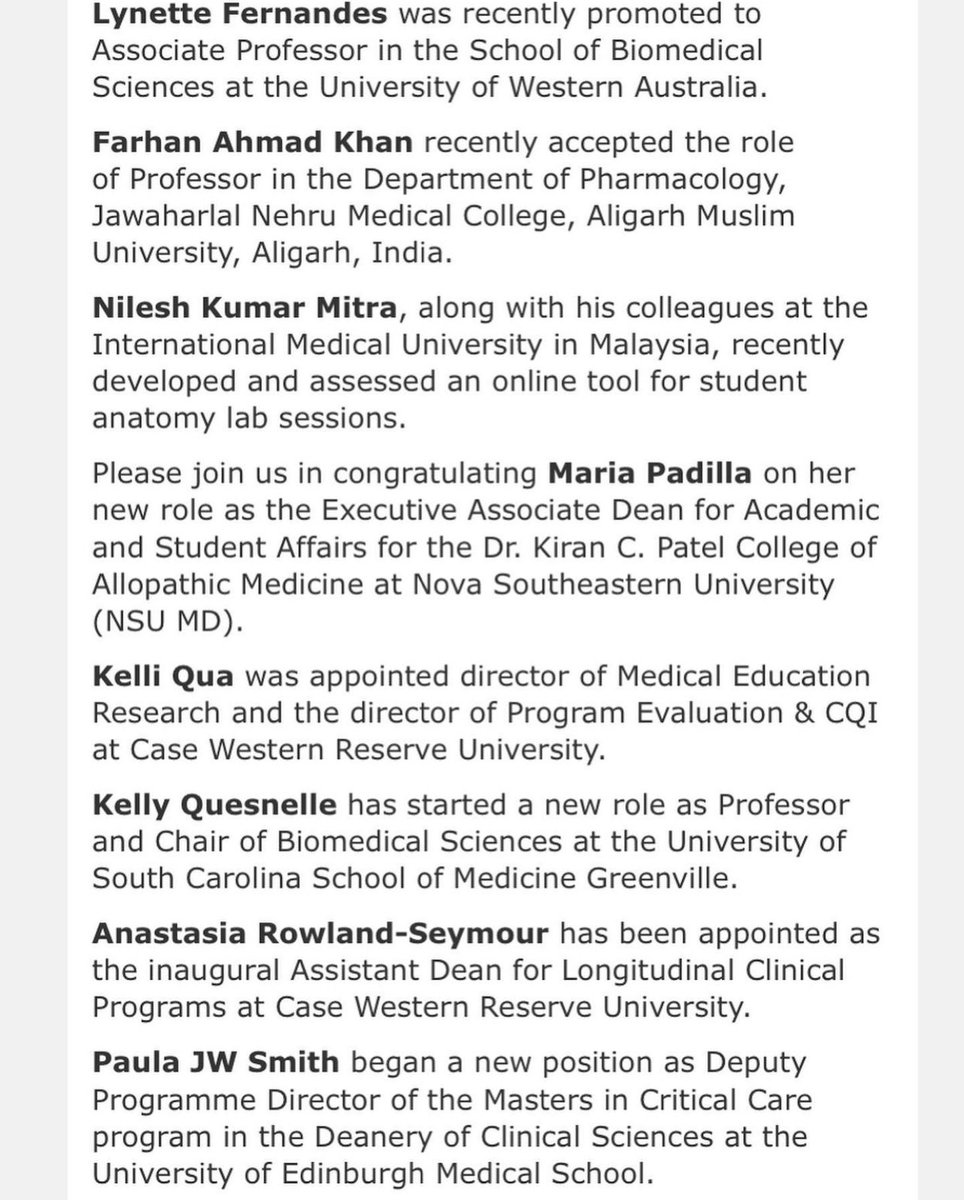realdoctorbruno's tweet photo. Featured members from @iamse, the International Association of Medical Science Educators.
Including Octoberโs feature member @Dr_E_Schlegel .
Read more on:
https://t.co/wAxPh17uhC
#iamse #medicaleducator #wearetouro #tourocom #science #aaas https://t.co/DY4G18anmu