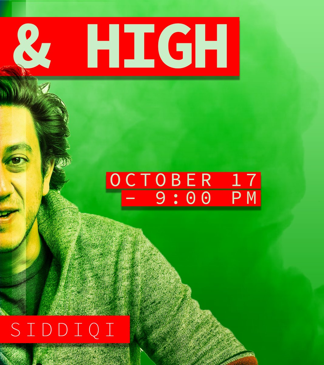 420ComedyFest's tweet photo. Performer HIGHlight: @Siddiqs
Kris Siddiqi is a Toronto based comedian and creator of the multi-award winning miniseries BIT PLAYAS. Kris is an alumni of world-renowned The Second City Toronto, a regular on CBC’s BECAUSE NEWS, and always performing all over Toronto and Canada. https://t.co/jJdVWw4DW5