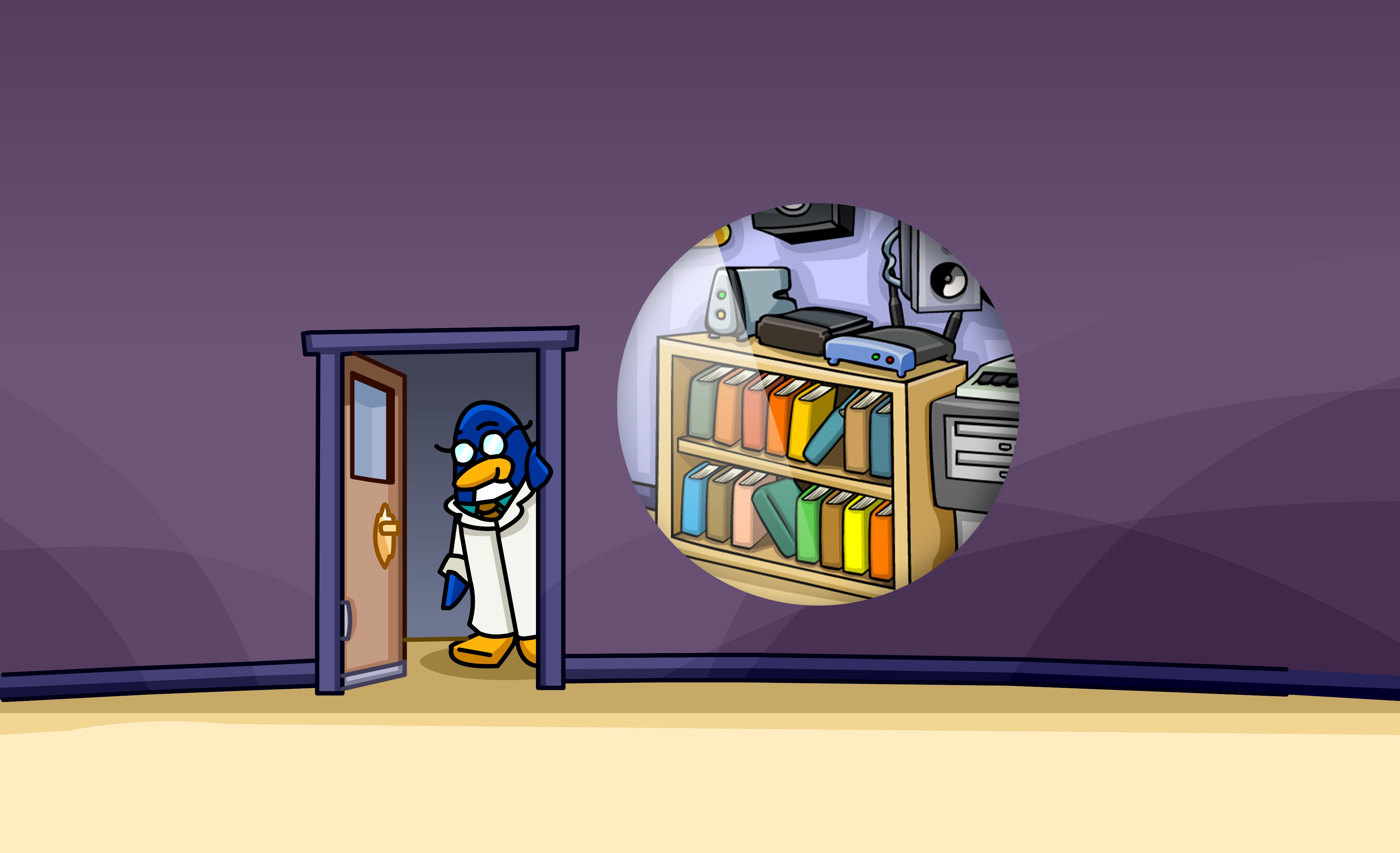 Club Penguin Lore on X: CONTEXT: These rooms would've been accessed from  the Hub, which was a scrapped welcome room. (This image was shared in  2021.)  / X