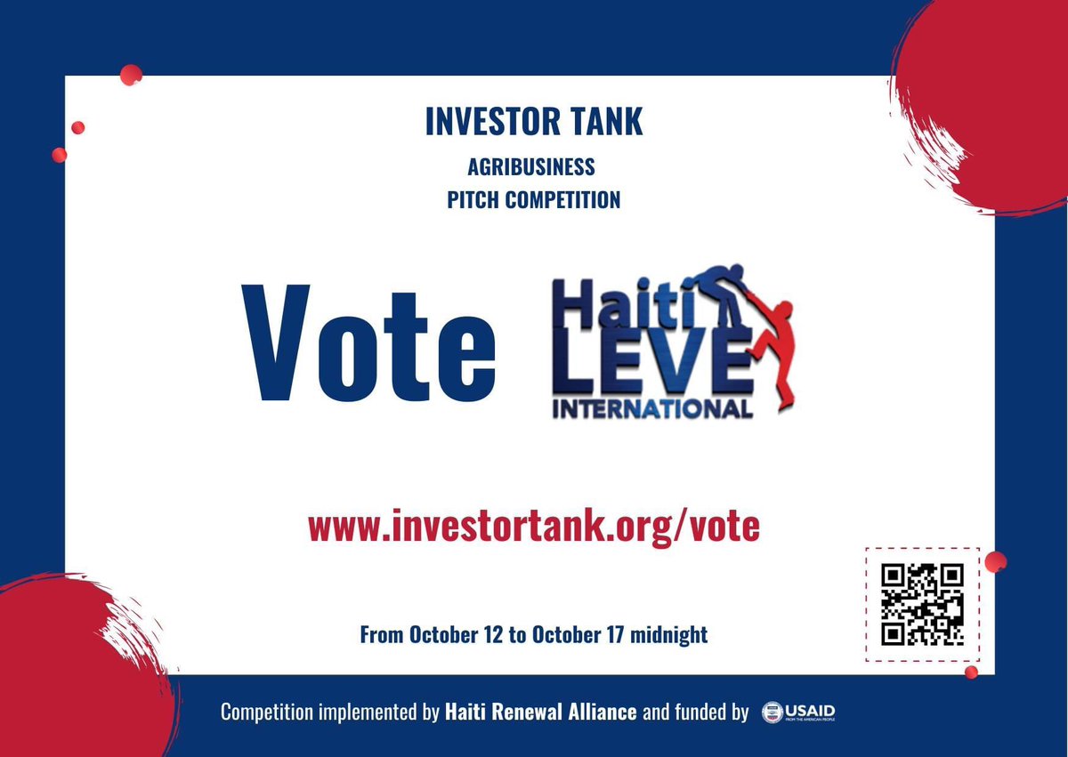 HippoCalendar's tweet photo. Lets change how we do farming in Haiti.  Plz  vote for *Haiti Leve*. Their  innovative Aquaponic Food Production System will help Haitians support Haitians. Every single vote counts!  Plz share. 🚨#investortank 🇭🇹 #USAID ❤️https://t.co/YHkcewtGXu https://t.co/D1TdaIPCpn