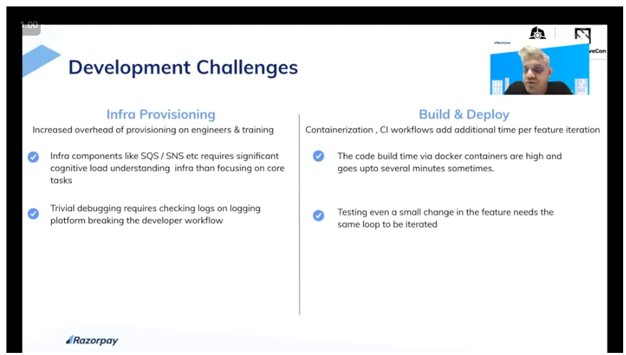 danielbryantuk's tweet photo. Great insight into development challenges at @Razorpay scale! Using Kubernetes and cloud is good, but there is still friction to be overcome that can waste developer time

Venkat and Srinidhi at #KubeCon https://t.co/XDCbWxG42x