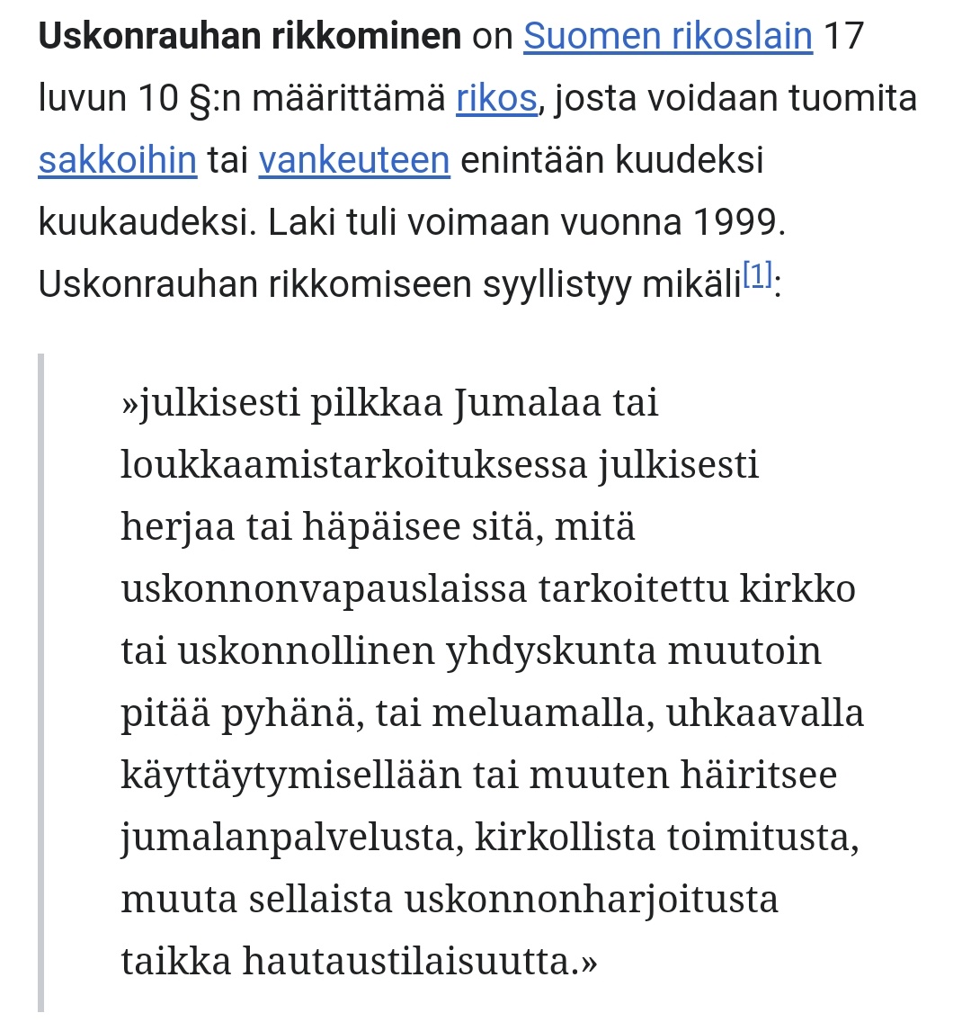 JohnSilvanos's tweet photo. @JyriKomulainen Ihan sit muistutus @SebastianTyne, että jos menet häiritsemään sitä ilmastomessua, joka on klo 18, niin se on #rikos #uskonrauha https://t.co/bLNS7i0T43