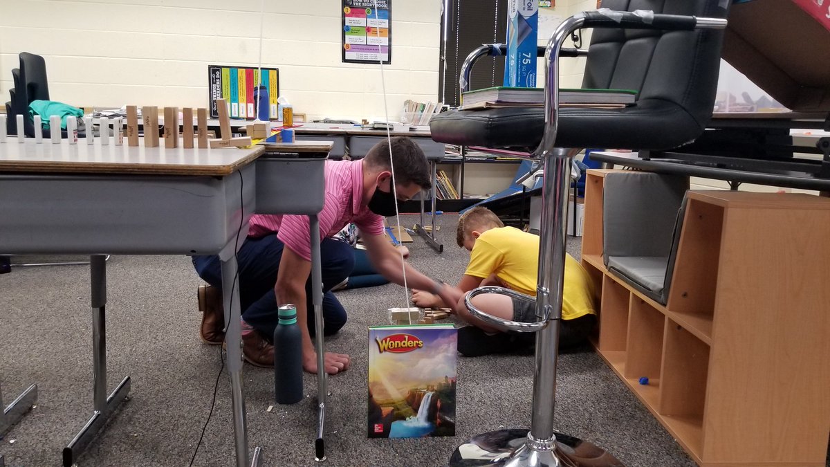 NWAllenSchoolFW's tweet photo. Rube Goldberg project testing at Huntertown Elementary School https://t.co/046QGUc1UZ