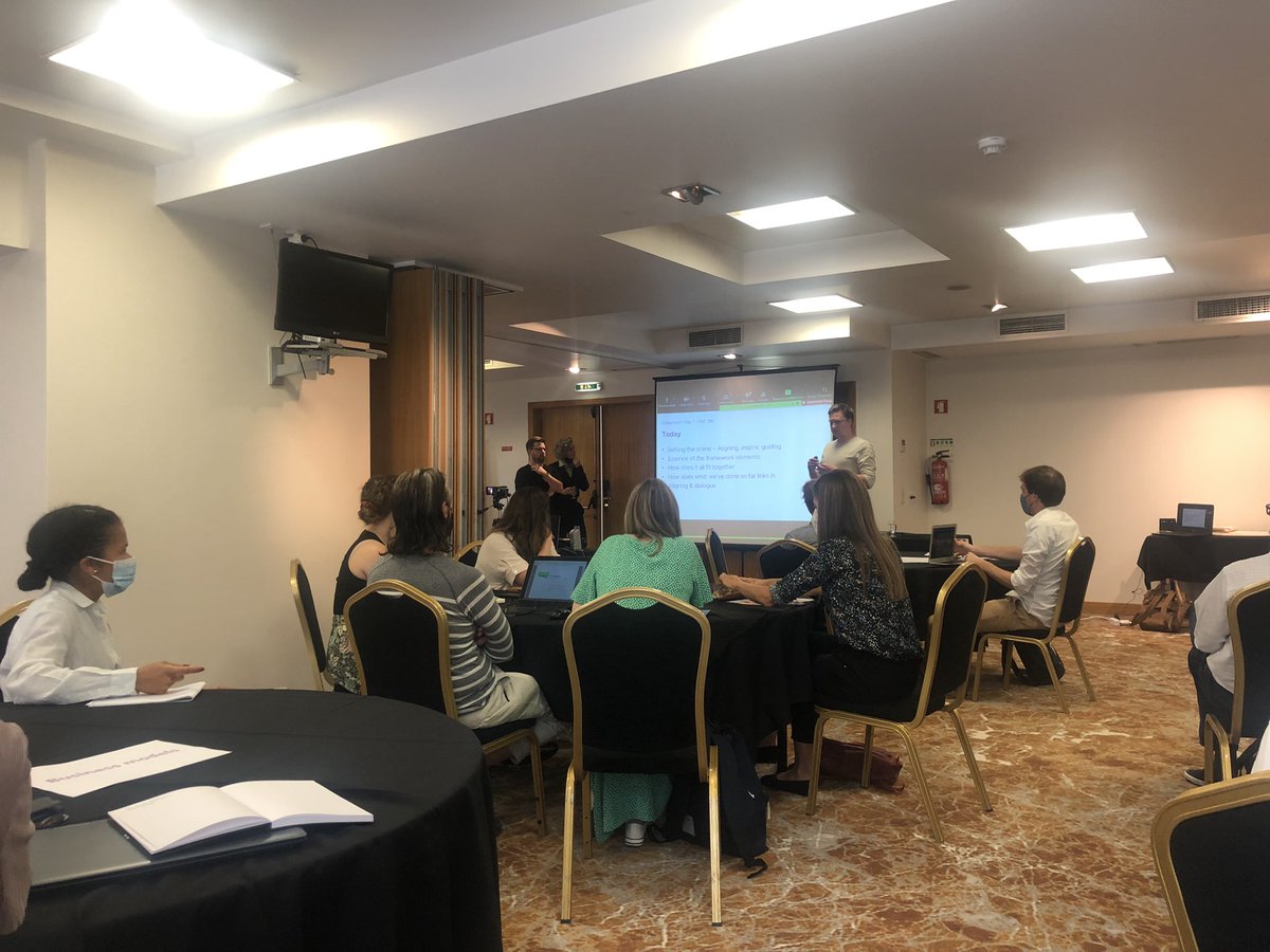 JoaoPGouveia's tweet photo. After one year of joint work, excited to have the 1st @EUHUBIN project meeting in person in Lisbon! Ambitious plans and activities set for cities #hubsofinnovation #regeneration #Entrepreneurship #brasov #lisbon #grandangouleme #slovenkabistrica #belfast #nicosia #genova https://t.co/62QZtQeGzu