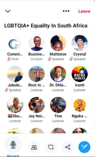 CGE_ZA's tweet photo. Thank you all for listening in. Apologies for the abrupt ending. We will continue with the conversation soon. Thank you to our speakers and to everyone for participating. #GenderEquality #LGBTIequality #TwitterSpaces https://t.co/d8bCuip62b