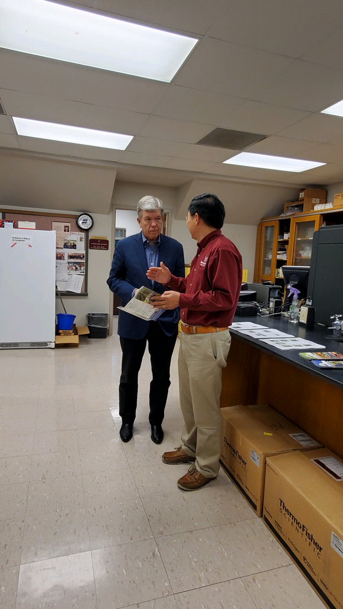 Started my day at the <a href="/MissouriState/">Missouri State</a> Mountain Grove campus. We toured the Fruit Experiment Station &amp; discussed how their researchers are working to advance Missouri’s fruit crop industry.
