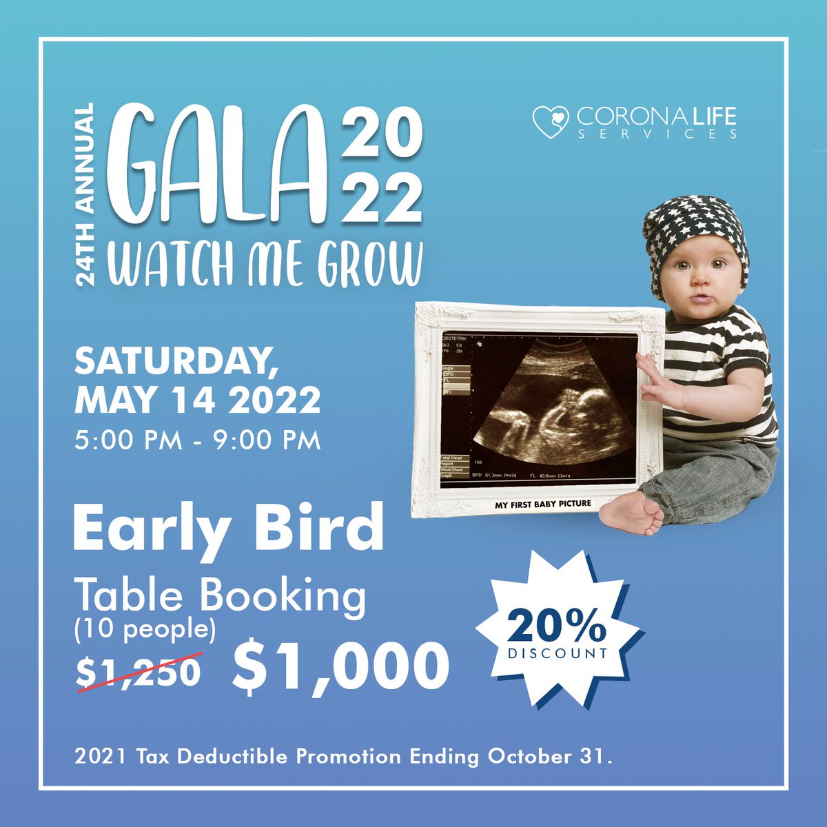 CoronaLifeSvc's tweet photo. Only a few days left to get access to the Early Bird Gala Table Booking Discount! 

REGISTER TODAY 👉https://t.co/CjUqARtEtC

#CLSGala #CLS #CoronaLifeServices https://t.co/ACsk67uWzV