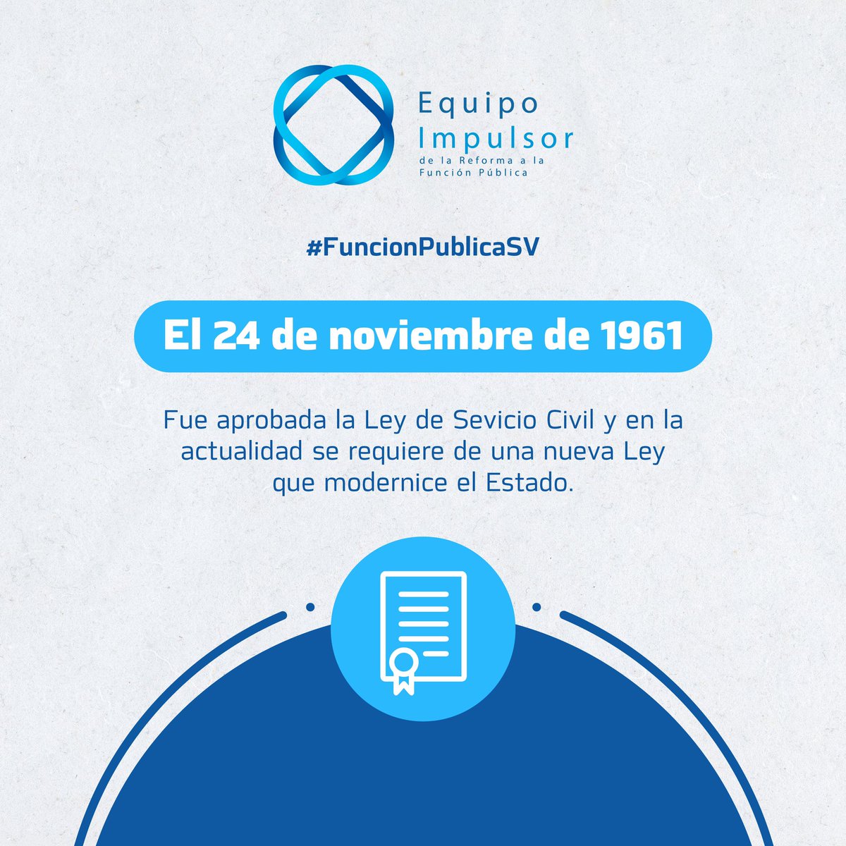 #FunciónPublicaSV | Es el momento de modernizar la función publica con base a mérito e idoneidad.👨🏻‍💼👩🏽‍💼