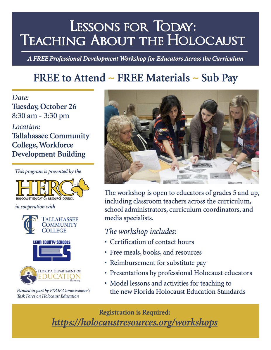 <a href="/herc_tally/">HERC</a> is offering a FREE professional workshop for all teachers grader 5+ on Tuesday, October 26th. For more information and to register, visit bit.ly/3hOAzjN.