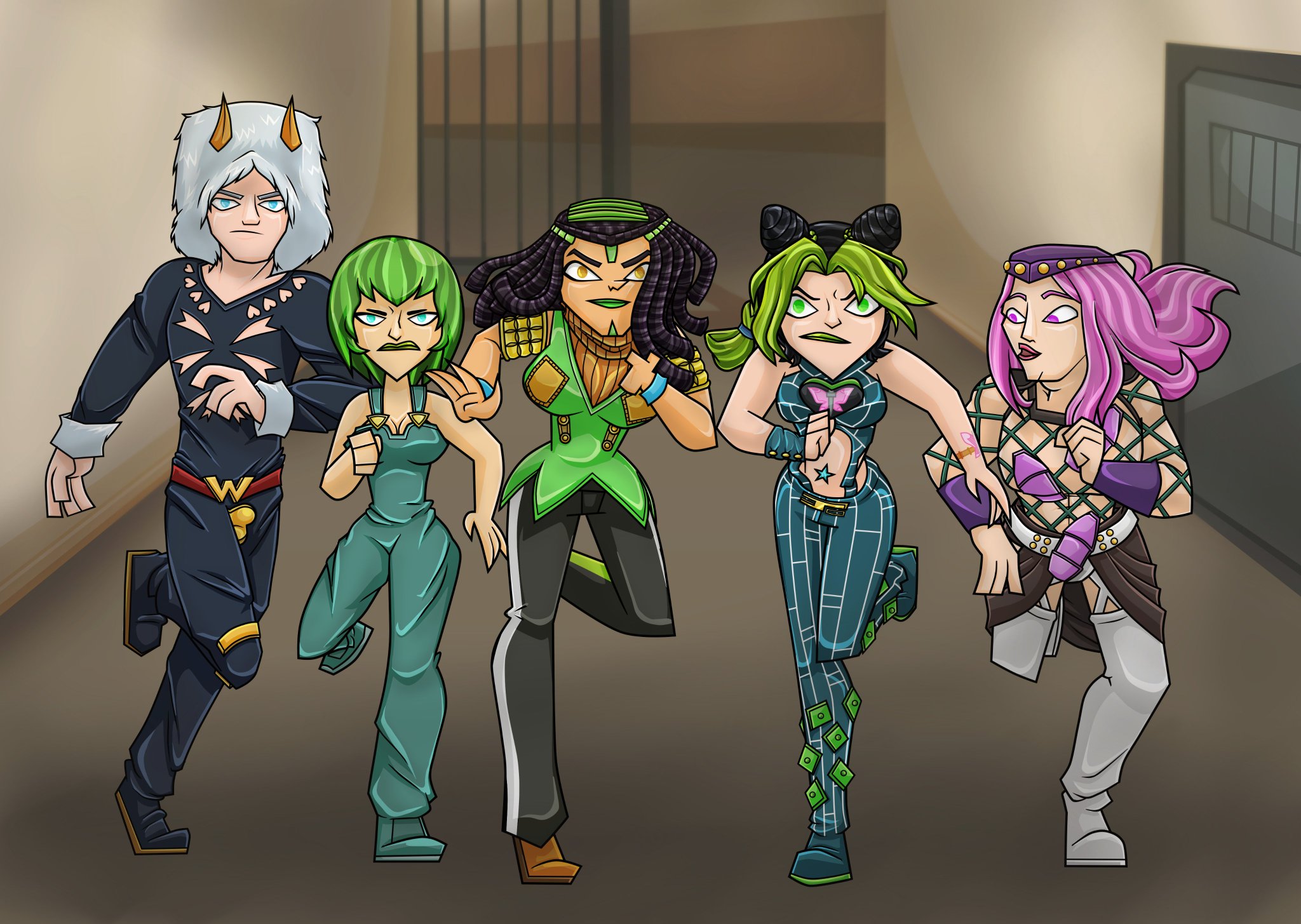 STONE OCEAN characters by yuk1ah on DeviantArt