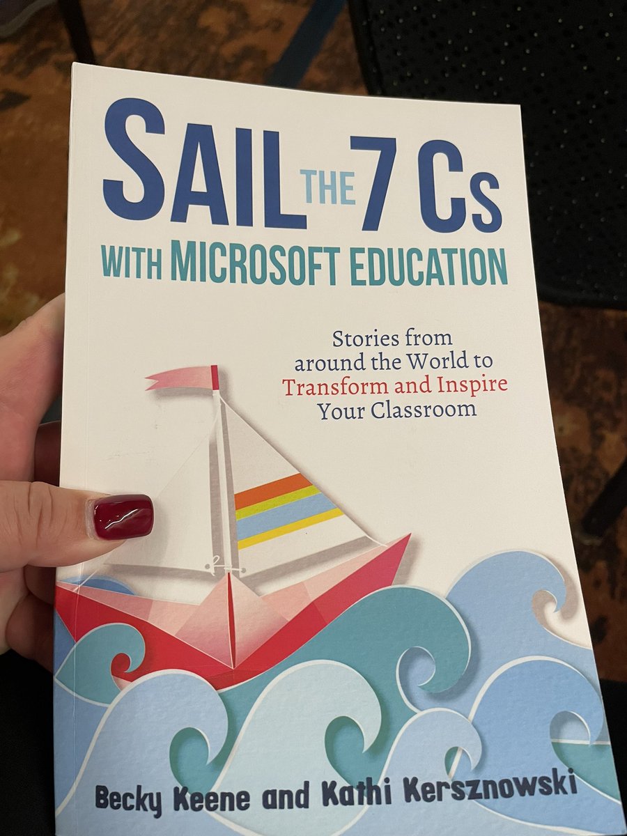 mshooper411's tweet photo. @BeckyKeene Thank you for the book!! #Sailthe7Cs #TechFest2021 https://t.co/1WUIOHCho9