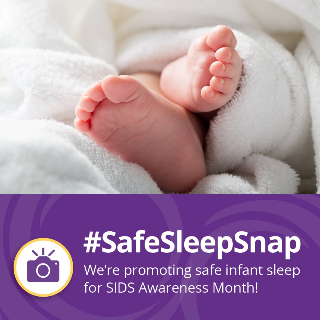 This #SIDSAwarenessMonth, help spread the word about safe infant sleep.  #SafeSleepSnap. bit.ly/2WDRkk0 #SafeToSleep