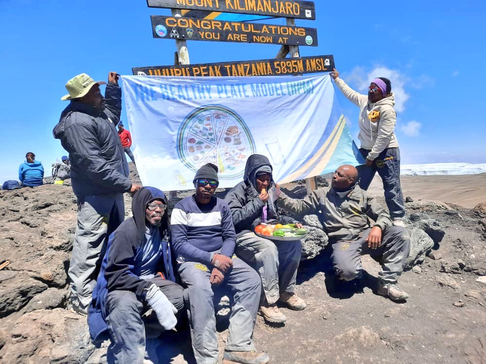 The Kili-climb champions reach the top of Mount Kilimanjaro with the Healthy Plate Model.

As we mark this important milestone, everybody, young and old, should enjoy eating a variety of foods from different food groups every day to stay healthy and strong.

#WorldFoodDay