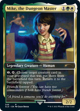 stranger things mtg cards Mind Flayer, the Shadow [Secret Lair Drop Series] Lightly Played Goad that creature Two more Stranger Things cards,