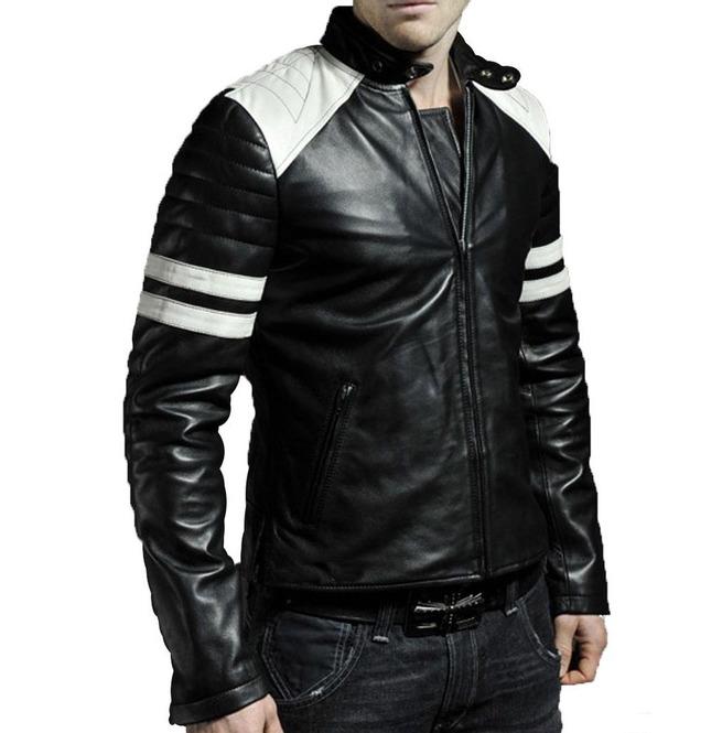 HutsLeather's tweet photo. (1) Mens Black White Leather Striped Jacket, Men’s Motorbike Slim Fit Jacket | https://t.co/kMsKxdk210 https://t.co/y0CF2fwWIc https://t.co/7O0McOv21C