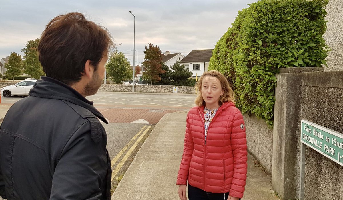 Following Monday’s disappointing vote to delay work on Active Travel Routes, I was out in Deansgrange this morning listening to the views of residents. #ActiveSchoolTravel