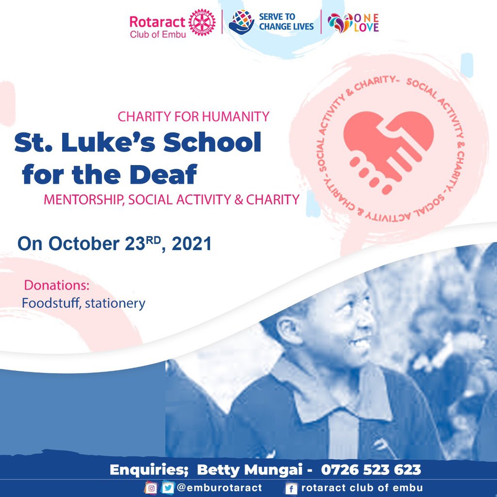 Let’s join hands in being a gift to our differently abled children & siblings.
Also get to learn sth about the 3rd official language in Kenya- Kenya Sign Language.
#servingtochangelives 
#onelove
#beagifttotheworld 🎁