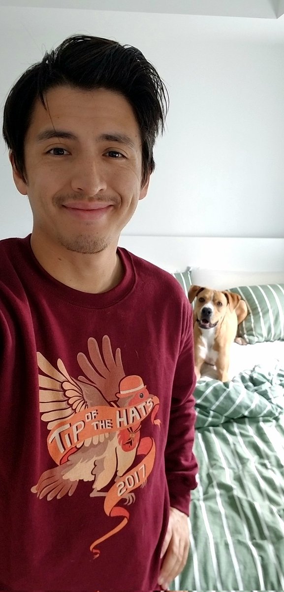 My <a href="/TipoftheHats/">Tip of the Hats 🧡 (2013-2021)</a> sweater arrived! All the love imaginable to the entire ToTH team for their years of amazing charity work. As much as they'll be missed, they've instilled a culture of compassion and giving in this community that has done, and will continue to do, so much good❤🐦