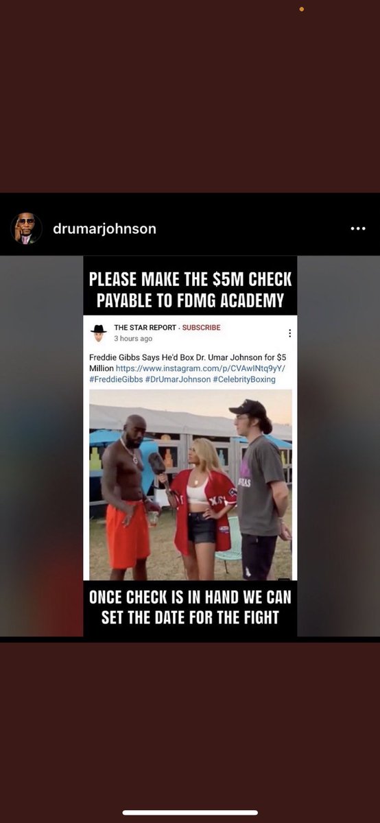 FreddieGibbs's tweet photo. I got an imaginary check for your imaginary school 😂 https://t.co/duK1LHRvSi