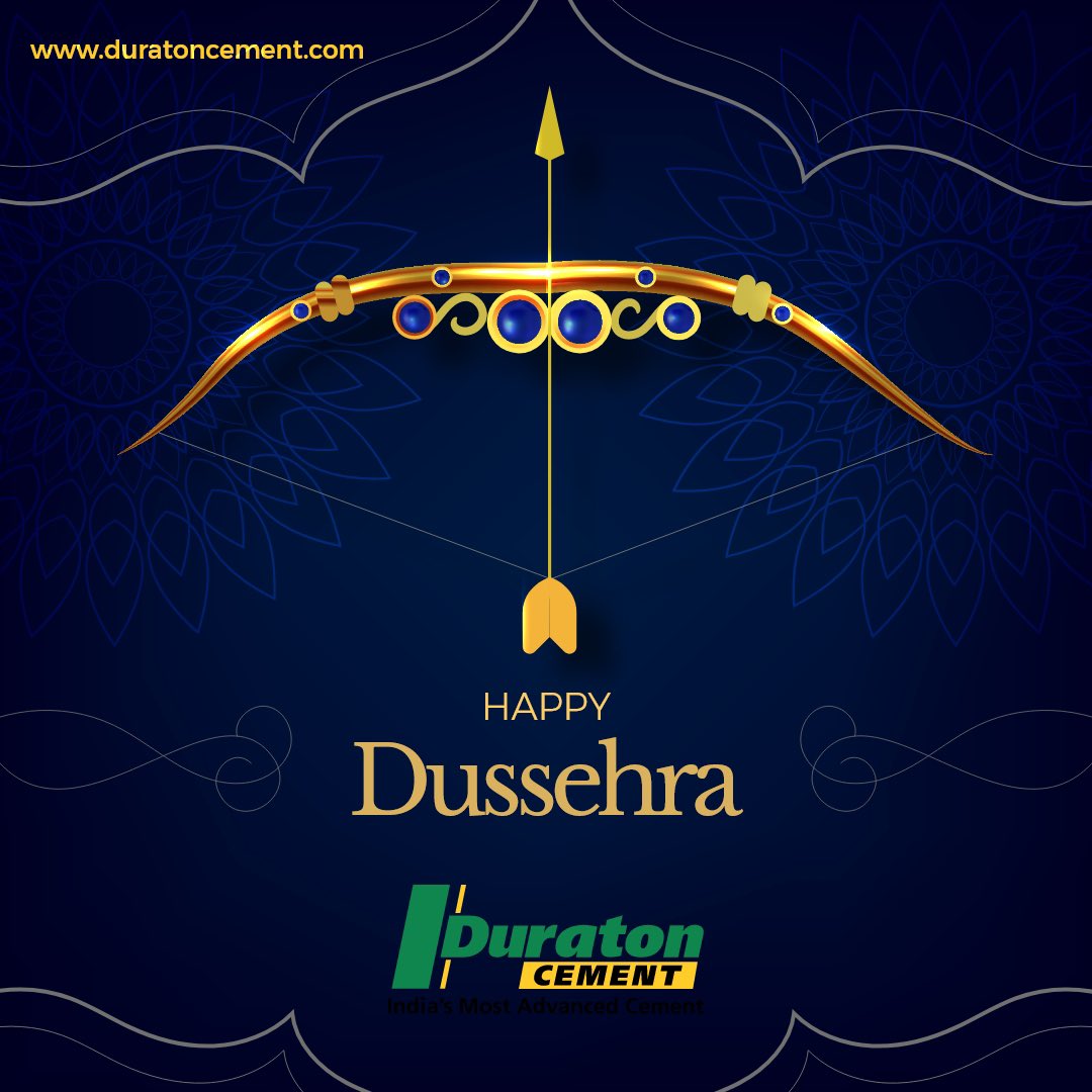 May this Dussehra fill your life with happy moments , positivity &amp; fulfil your dreams.
.
.
#duraton #cement #india #celebrate #lord #ram #ravan #good #evil #sacred #Diwali #holy #positive #festival #season