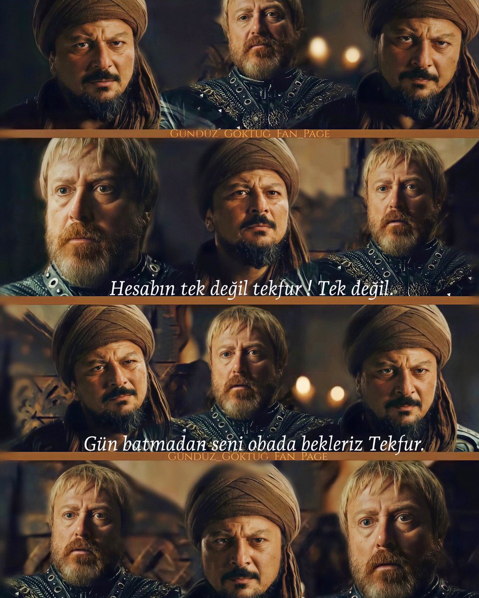 Gündüz Bey 🗡 Tekfur Rogatus 

Kalelerinde Tekfurlara posta koymak adetimizdir 😮‍💨😮‍💨 

#GündüzBey #KurulusEkibi #KurulusDizisi #KurulusOsman