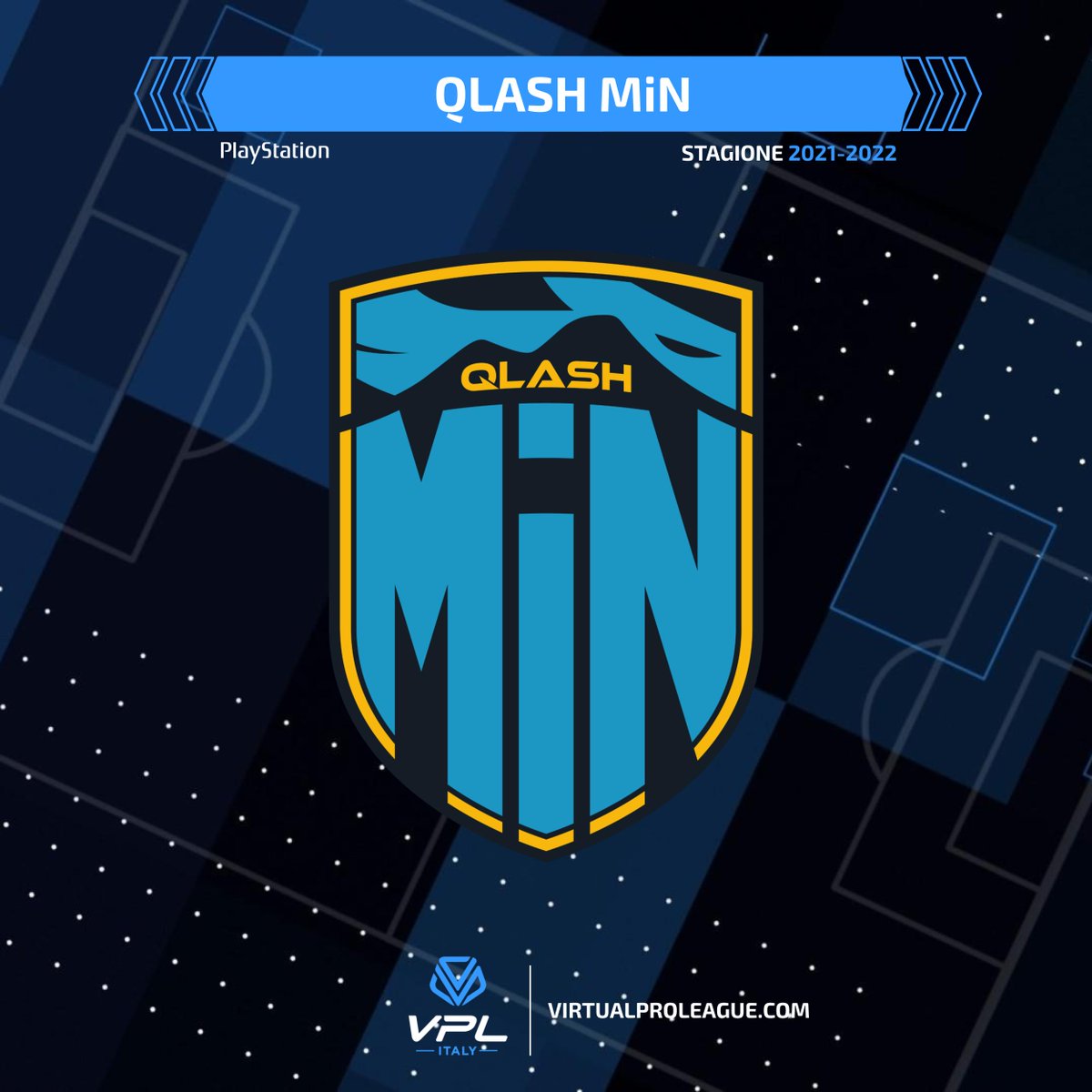 [#PlayStation]

📝Iscrizione confermata per i @qlash_min  ✅

🔗Link squadra con le pagine social📳
virtualproleague.com/portal/en/team…

🔗Link squadre Stagione 2021/2022 ✅
virtualproleague.com/portal/en/cham…

#virtualproleague #vplitaly #season2021_2022 #esports #campionatovirtuale #ProClubItalia