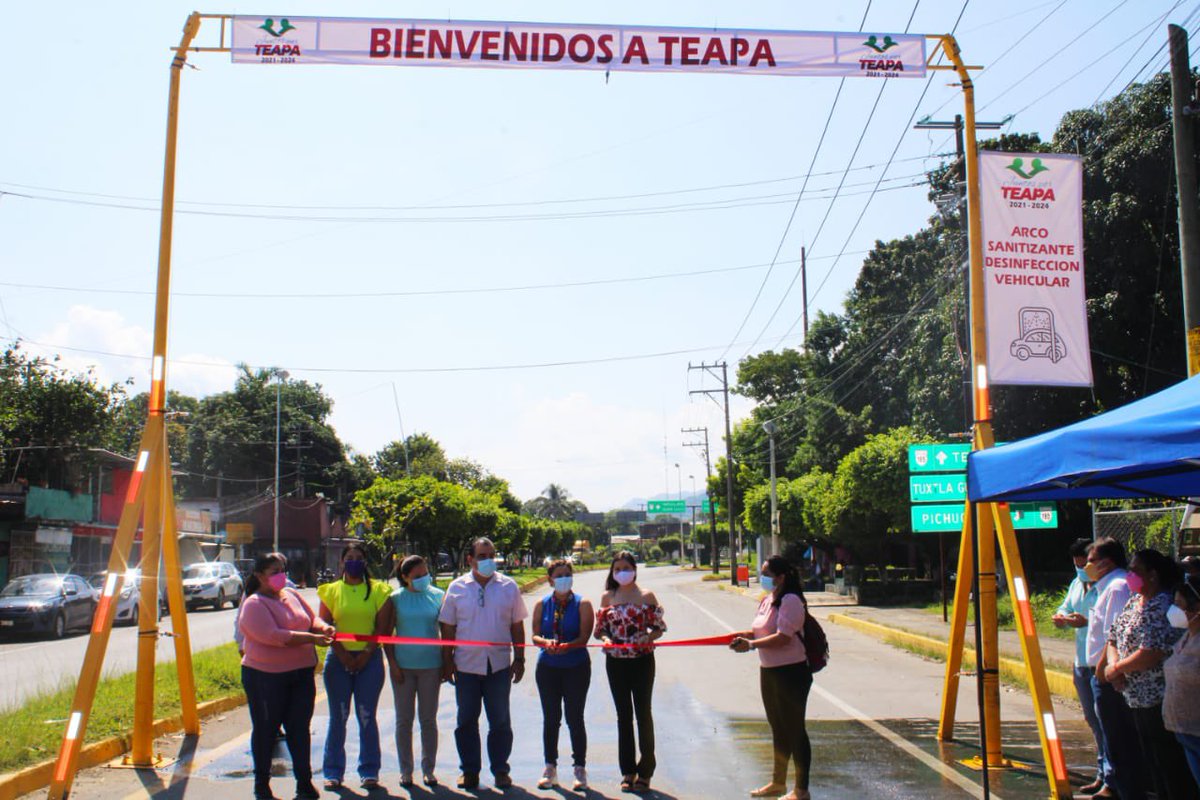 GobTeapa's tweet photo. Inaugura la Lic. @Alma_Espadas “Arcos Sanitarios”

Priorizar por la salud de los teapanecos es una de las principales acciones del “Plan de Desarrollo Municipal 2021-2024. https://t.co/YD1oa9p0YW