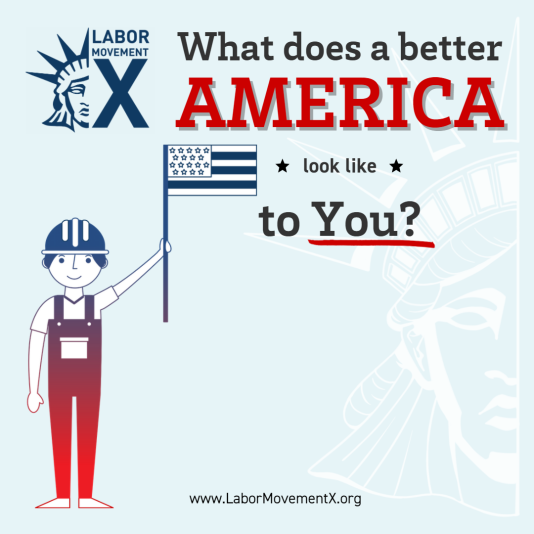 LaborMovementX's tweet photo. What does a better America look like to you?

Let us know what changes need to be made for this to be a better country in your eyes and join our discord here to get more involved!
https://t.co/VX08GDcPPm https://t.co/HF3XysLWrY