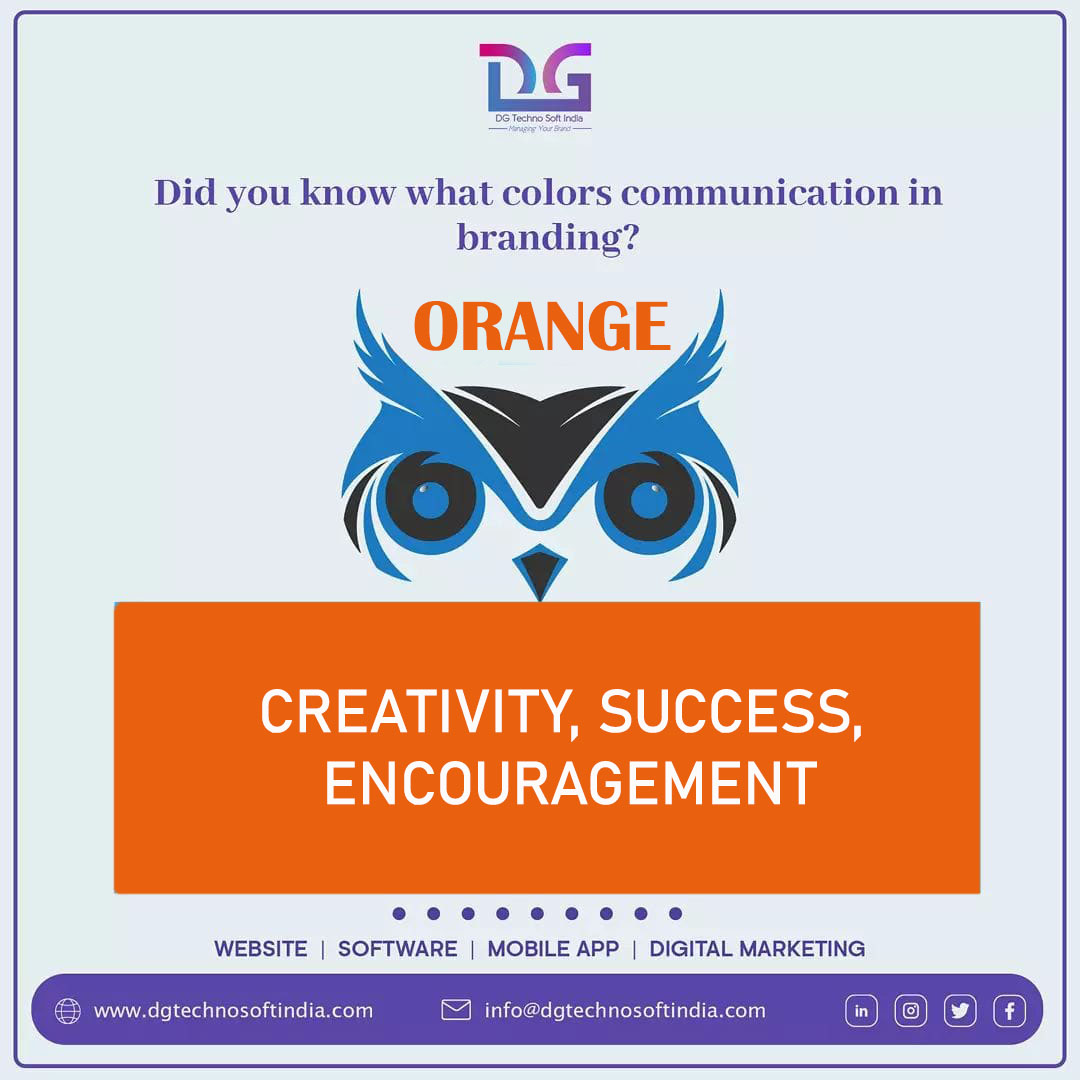 dgtechnosoft's tweet photo. Did you know?????
What ORANGE represents in your LOGO.......
#dgtechnosoftindia Provides you best strategies and tactics for your business.
STAY TUNED with DG Techno Soft India for such fun facts......
#digitalmarketing #marketing #socialmediamarketing #socialmedia #busines https://t.co/KsRkVhL2ts