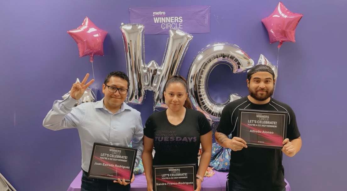 Q2 Winner Circle recognition!! Thank you <a href="/TMobile/">T-Mobile</a> for the recognition and thank you for the team of experts that worked so hard to exceed targets in Q2… ready for Q3 and Q4 accomplishments!! Will continue to dream big and deliver as as one team!! 🔥 #wewontstop Garland G-UNIT