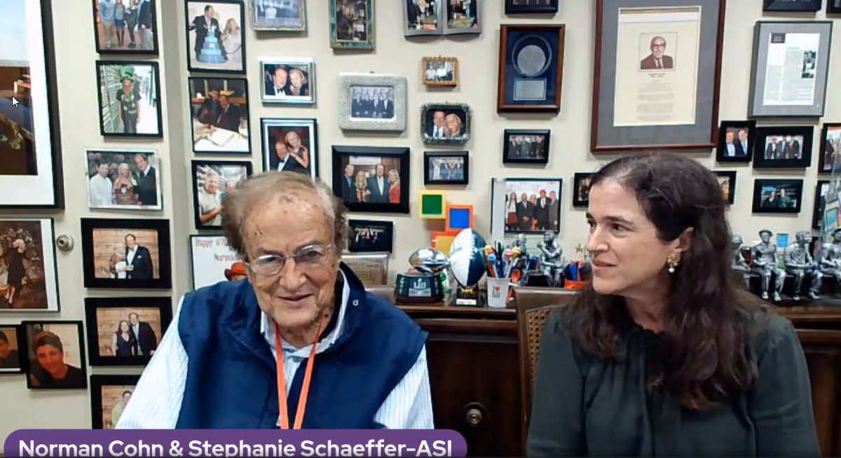 Promo patriarch Norman Cohn and his daughter Stephanie Cohn Schaeffer sharing stories from Norman's illustrious 70-year career in promo. Love all the family photos in the background. #asipowersummit