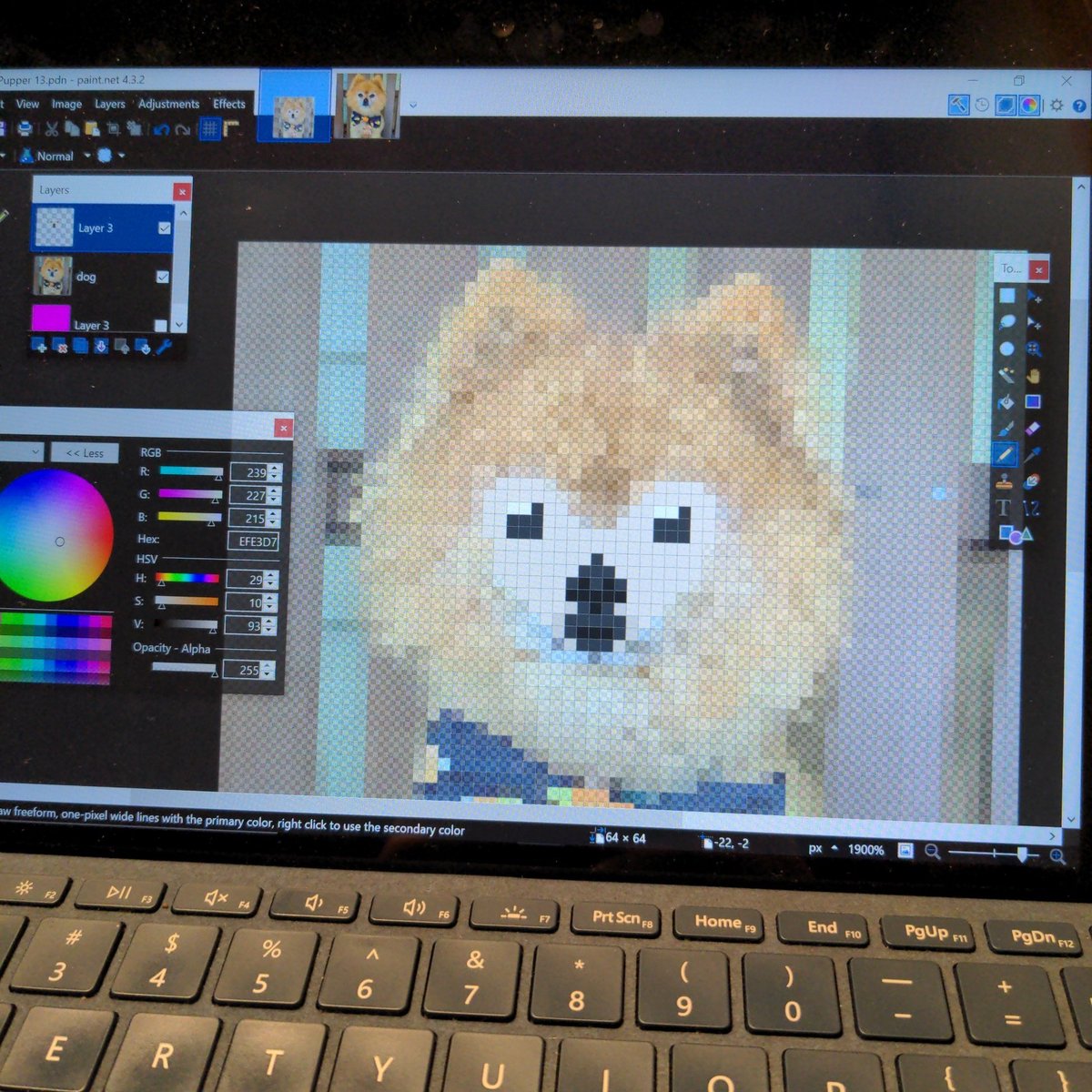 cryptopuppers's tweet photo. New crypto pupper in progress! #13! #nftart #NFT https://t.co/32DSCl8Yvb