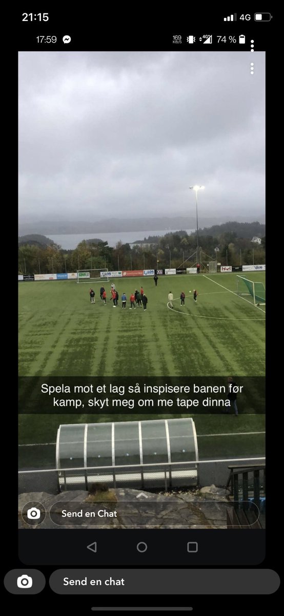 Spela mot et lag som legge ut sånne snapper før kamp og tape 5-1..ring ein begravelsesagent! <a href="/SKVedavaag/">SK Vedavåg Karmøy</a> #Rubbestadneset
