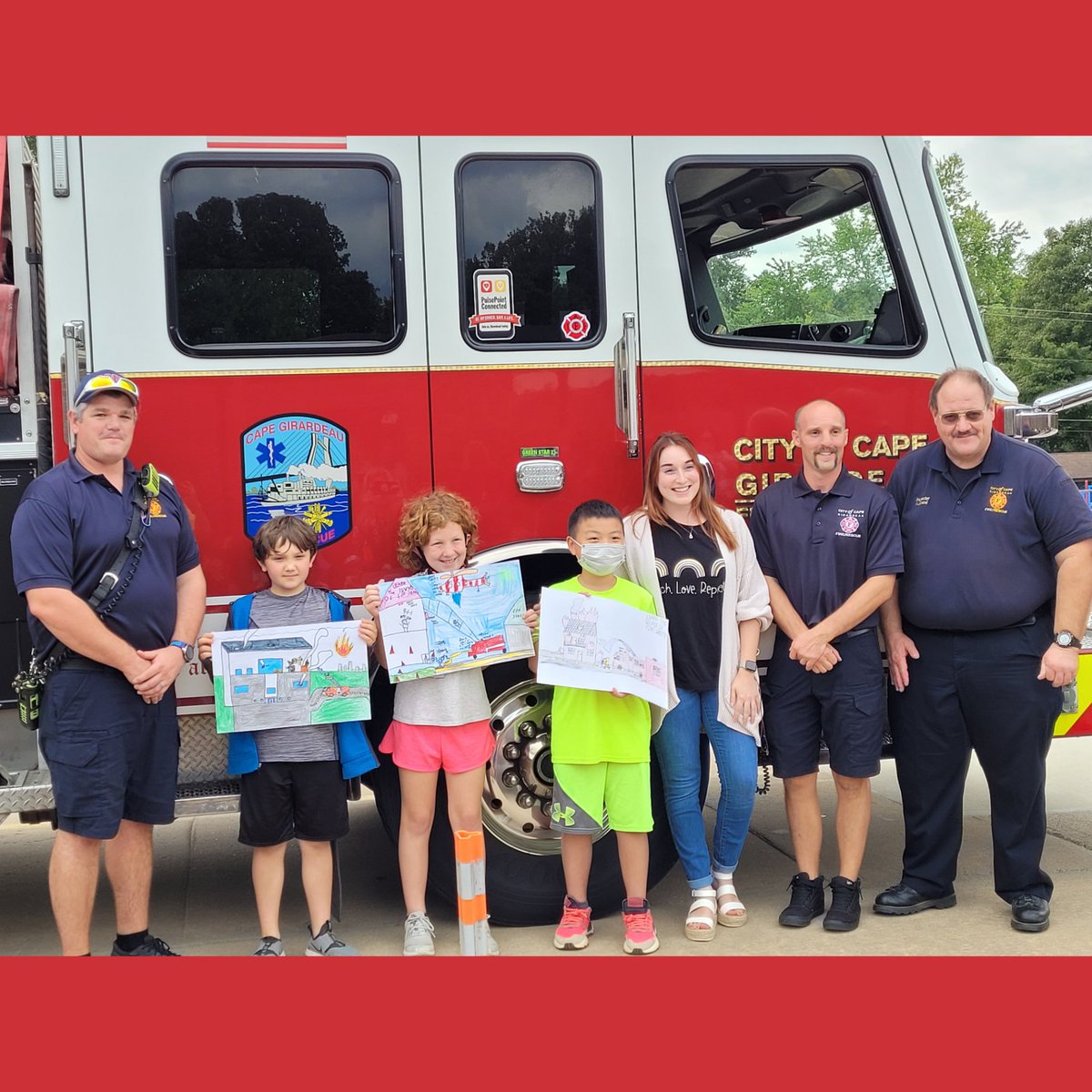 Congrats to our Fire Safety Poster Contest winners! We're so proud of you. Thanks <a href="/CapeFD/">Cape Girardeau Fire Department</a> for teaching us about fire safety.