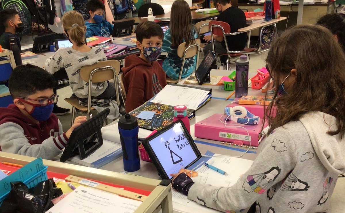 What is a fact family? Ask our fantastic 4th graders! Sharing their thinking about how numbers are connected with multiplication and division @mariannebroms &amp; Ms. Slowik’s Class <a href="/PHSD23/">Prospect Hts. SD23</a> #Proud2BD23 #math <a href="/CurriculumAssoc/">Curriculum Associates</a> <a href="/iReady/">i-Ready</a>