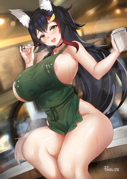 Get your cup of hot wolf coffee now, before it get's cold!~
#大神ミオ 