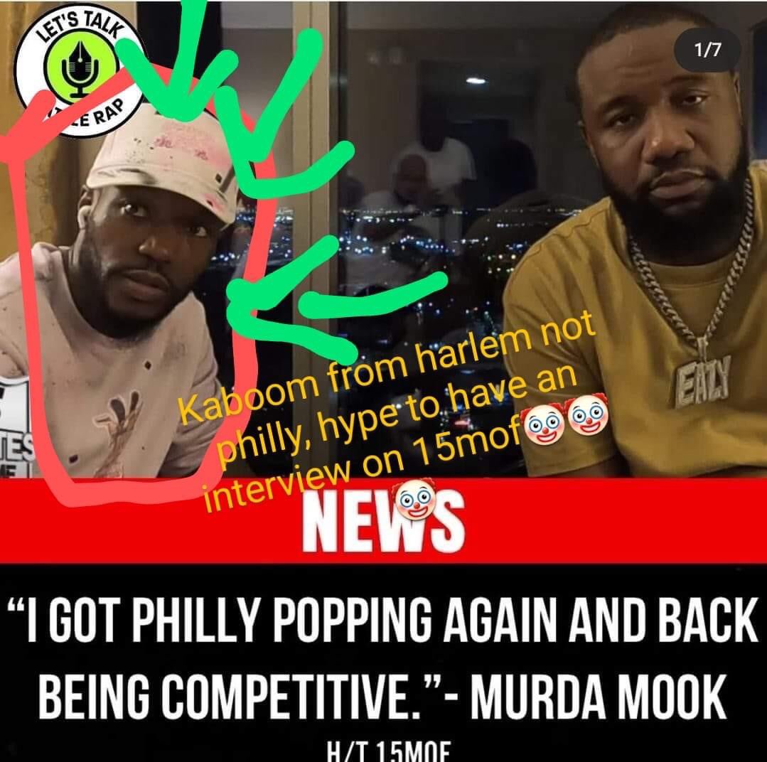 reepahrell's tweet photo. My next opponent on @urltv.Nah not Mook.Url don’t like me that much😭 The nigga next to him #nyvsphilly https://t.co/f500ut3Dsy