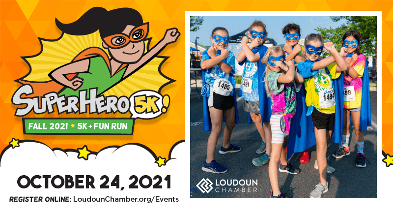 LoudounChamber's tweet photo. Grab your superhero or Halloween costumes and join us for the 7th Annual Superhero 5k &amp; Fun Run!💥  This family-friendly event has something for everyone, and benefits Loudoun nonprofits. October 24th @ Riverside High School in Lansdowne: https://t.co/AmtlobZ2Z8 #LCSuperhero5k https://t.co/RHzxzFkmYO