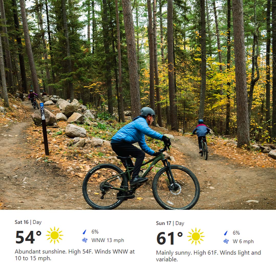 The weather is going to be great this weekend to be outside. Mid to upper 50's is perfect weather for MTB, Scenic Chair lifts, or one last round of Golf at the Quarry.

#mtb #downhillbike #moutainbike #escapeupnorth #exploremn #ironrange #golf #golfday #fall #autumn #fall