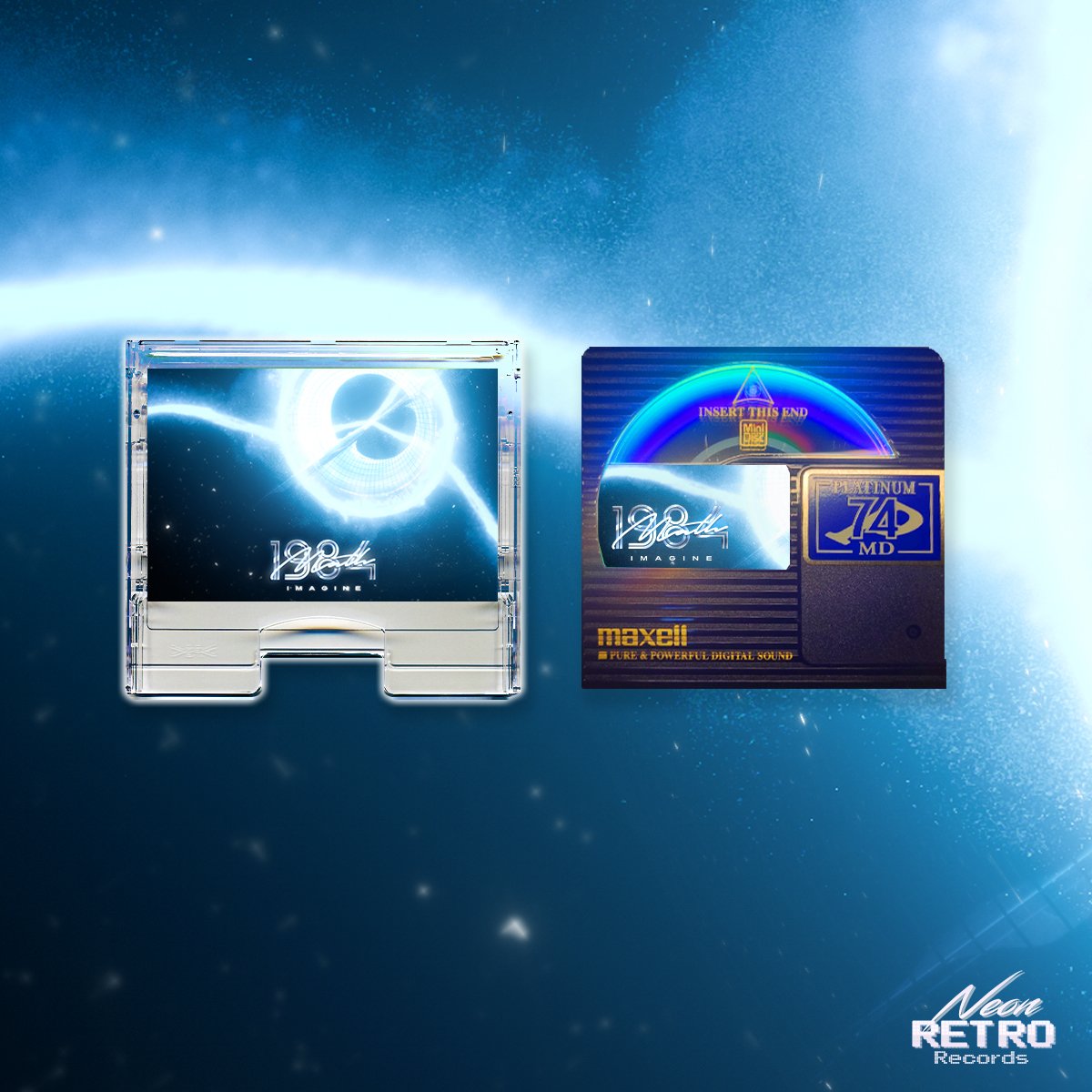 Math 1984 - Imagine is out now! Amazing, dreamy and deep, like space melodies make you Imagine the beautiful! Enjoy this debut ♥ Digital, CDs, cassettes, minidiscs. Choice yours. 
neonretrorecords.bandcamp.com/album/imagine
#retrowave #synthwave #synthpop #synthfam #80s