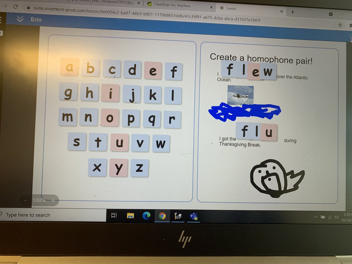 mrsjones72812's tweet photo. Today fourth graders at @ChrisYungES worked with homophones in @SMARTpln Lumio ! The ability of this software to engage, instruct and assess is so powerful ! #smartpln #lumio https://t.co/pjSUEWSmvk