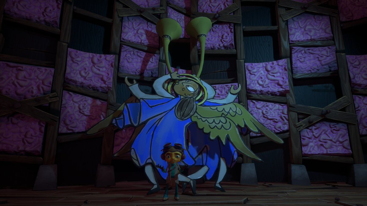PapaGamerYT's tweet photo. Anoche me acabe #Psyconauts2 menuda joya, no se le puede definir de otra manera a este videojuego. @TimOfLegend y @DoubleFine le han dado un cariño que se nota en cada parte de el. Unos diálogos muy divertidos, hilarantes. https://t.co/EmKT1rvCV4