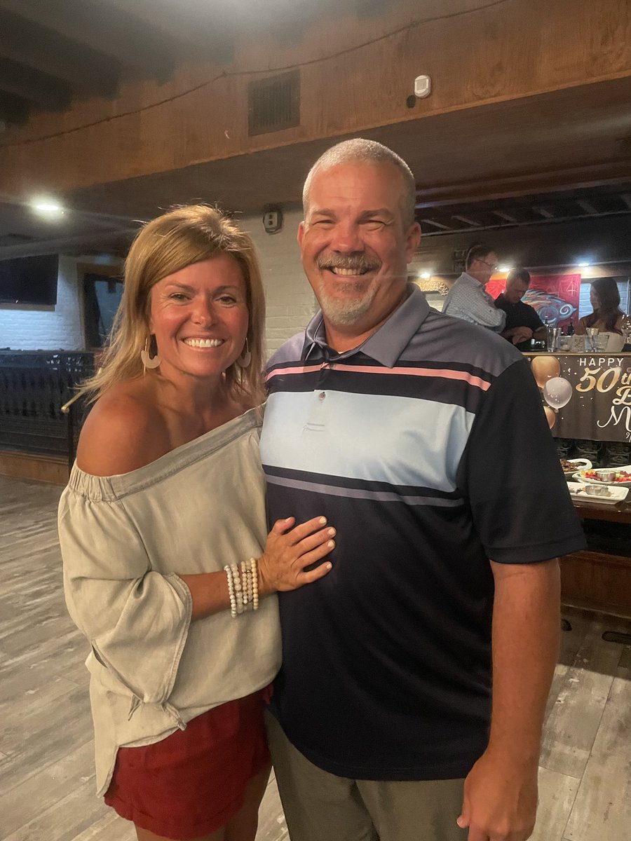 LeslieLMackey's tweet photo. Happy birthday to this guy!! @JohnPMackey is the calm to the chaos, the one who gets things done, and the best parking spot finder I know! 🎉🎂🎉 https://t.co/3rguOw7Kln