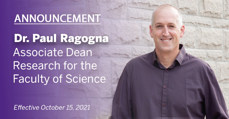 Join us in welcoming Dr. Paul Ragogna as the new Faculty of Science Associate Dean #Research. We are excited to welcome his energy, ambition, drive, and vision to this role. @VPRWesternU @WesternuChem