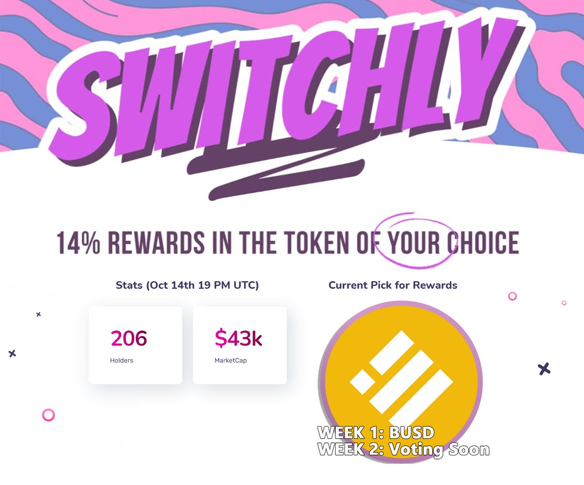 switchlyfinance's tweet photo. The community has the last word! What token should we reward next week? Join us and vote @ https://t.co/P4tuBmWBhv https://t.co/16MiiBbKNS