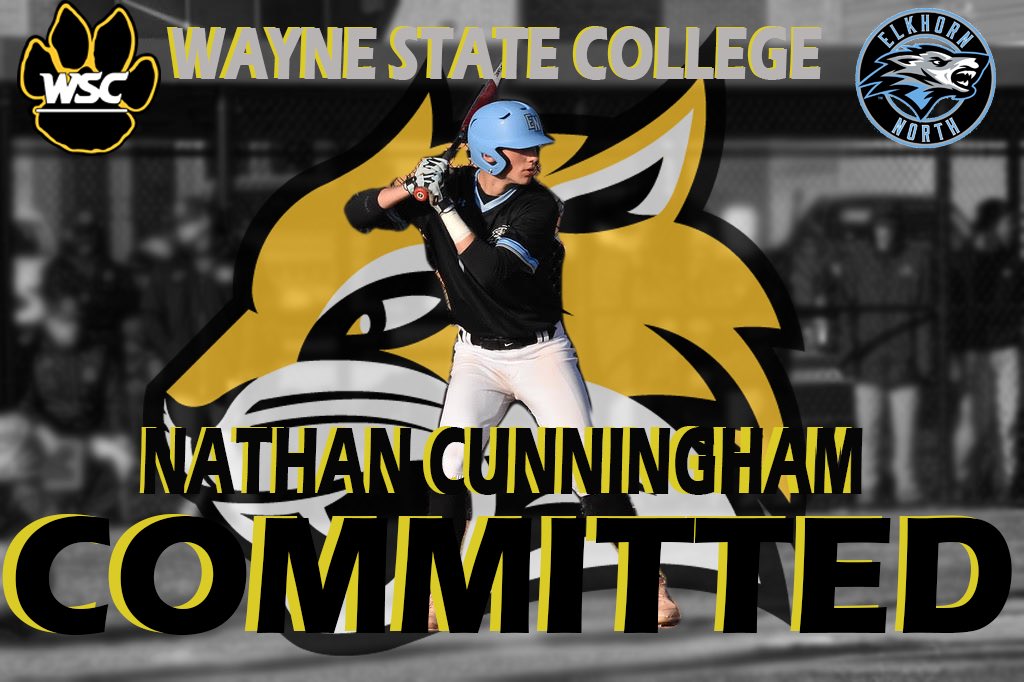 Excited to announce that I am committing to Wayne State College to play baseball!  Thank you to all of my coaches and family for all you have done.  Thank you to Coach Vaughn and Coach Koch for this opportunity! Go wildcats!🐯<a href="/WSCBB/">Wayne State Baseball</a> <a href="/ElkNorthBase/">Elkhorn North Baseball</a> <a href="/CoachADunn/">Coach Dunn</a>