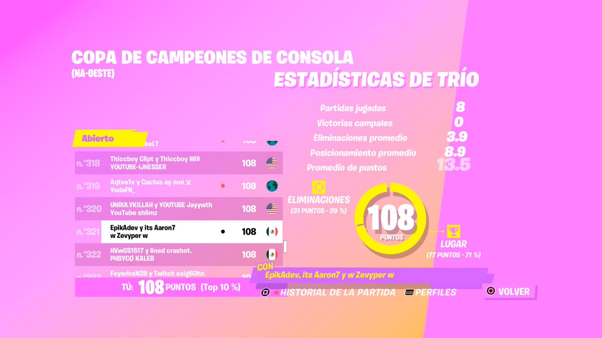Adevwyd's tweet photo. Lft (2/3) Trío Fijo
•Futuros Torneos
•20-40 Ping
•CC, CCC
•Costa Oeste 
•+500pr.
 •que sean de ps4 o ps5
•somos Old gen Buenos
•que se hagan 1vs1:) 
Probar en @AHASCRIMS
#buscotriofortnite se agradece v o rt❤️ https://t.co/OkzkRIMgCa