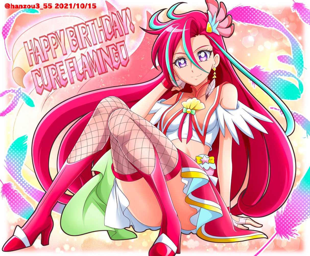 滝沢あすか プロダクションプリキュア 缶バッジ キュアフラミンゴ Takizawa Asuka (Cure Flamingo) - Badge - Pretty Store