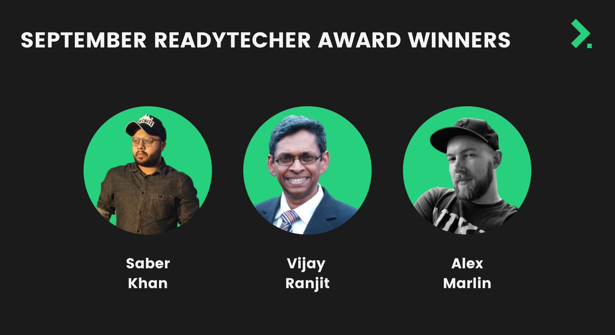 Congratulations to our September #ReadyTecher award winners who all embody the ReadyTecher spirit! 

#readyforanything #imareadytecher #team